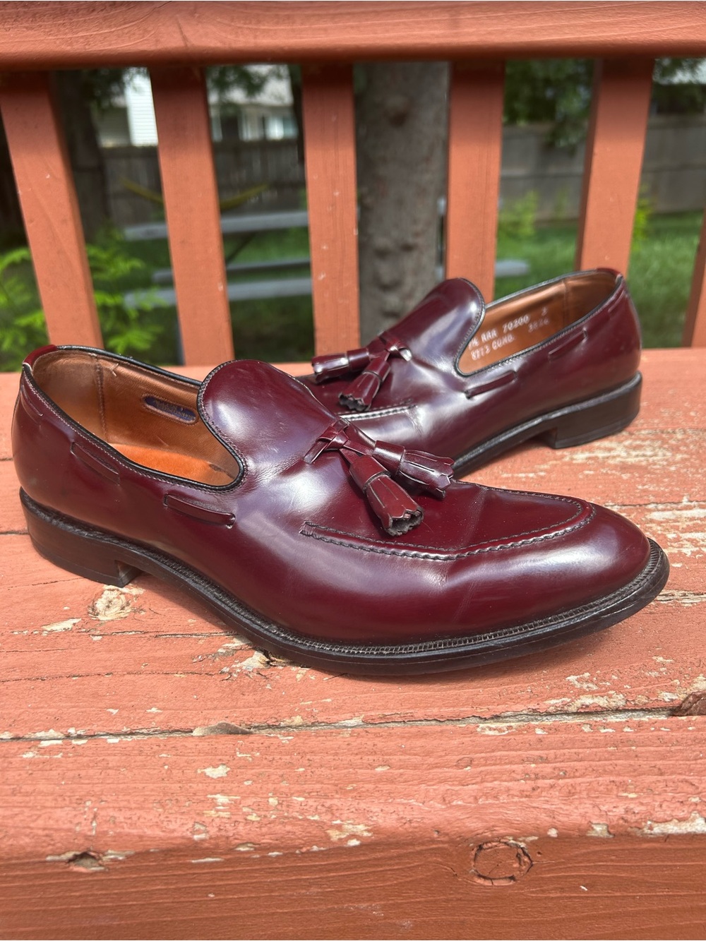Allen Edmonds Saratoga Loafers Tassel Dress Shoes 8773 Sz 9.5 AAA Vintage